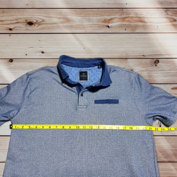 Blue Tayiorbyrd Polo Size Large - Picture 4 of 7